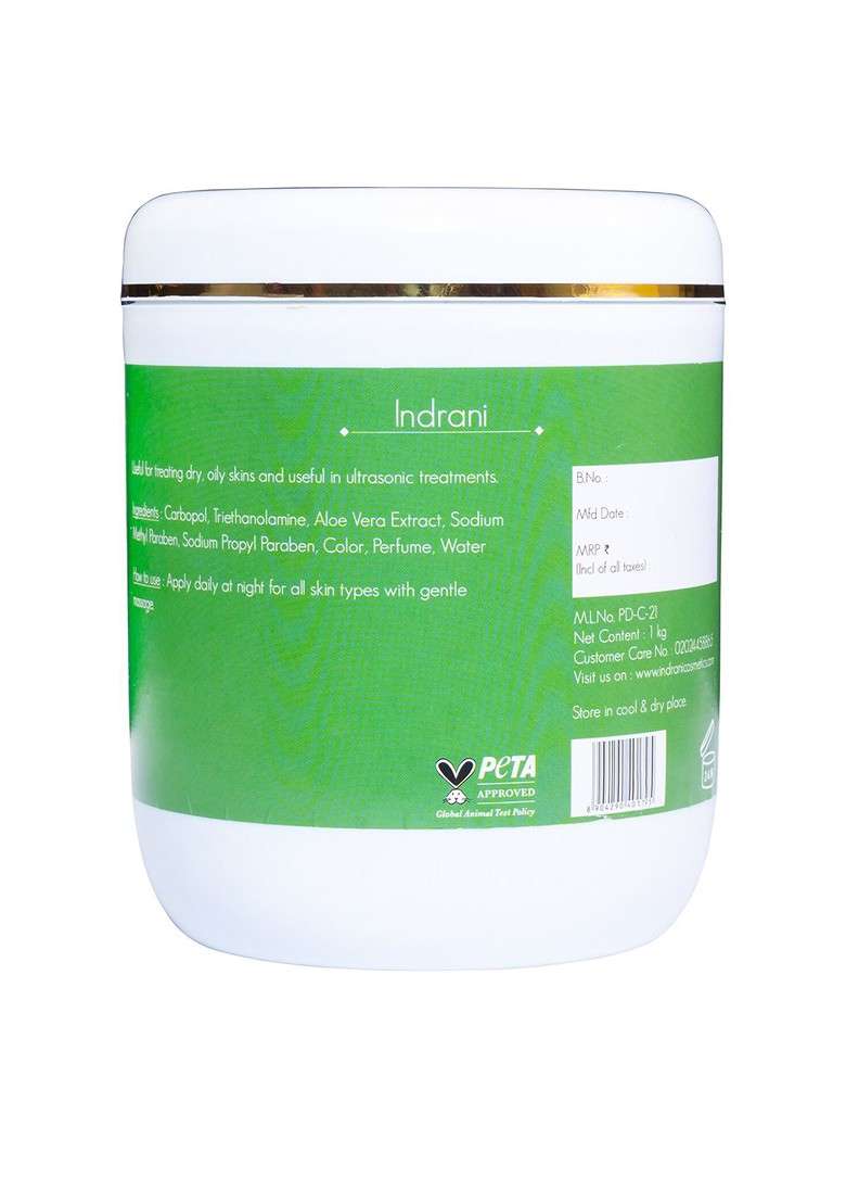 Indrani Cosmetics Alovera Facial Massage Gel 1 Kg - Indya