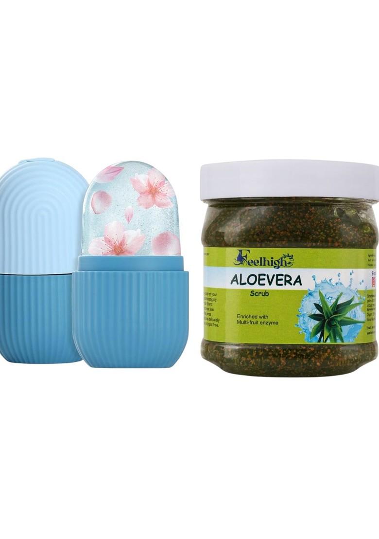 Feelhigh Ice Roller With Aloe Vera Scrub 10Ml 500Ml