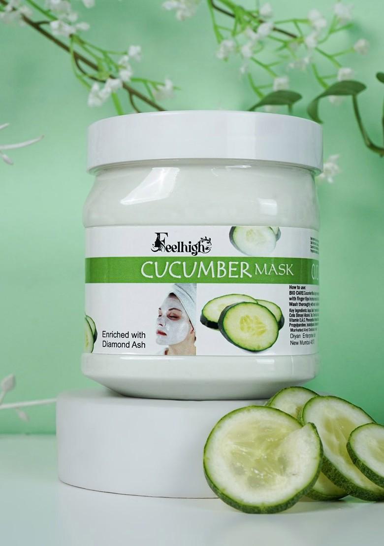 Feelhigh Set Of 3 Cucumber Moisturizing Cream Scrub Mask 500 Ml Each