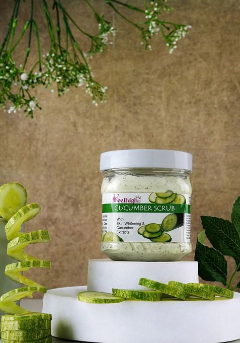 Feelhigh Set Of 3 Cucumber Moisturizing Cream Scrub Mask 500 Ml Each
