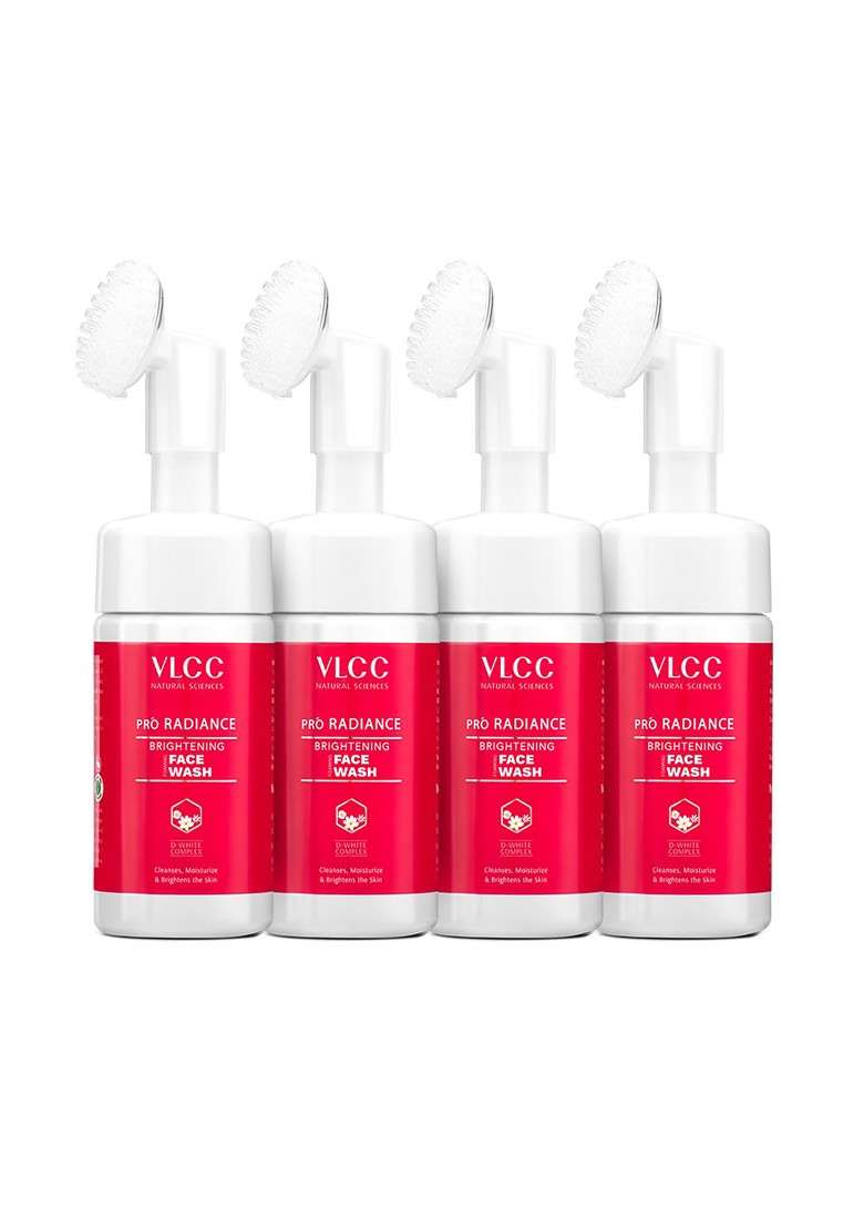 Vlcc Set Of 4 Pro Radiance Brightening Face Wash 100Ml Each - Indya