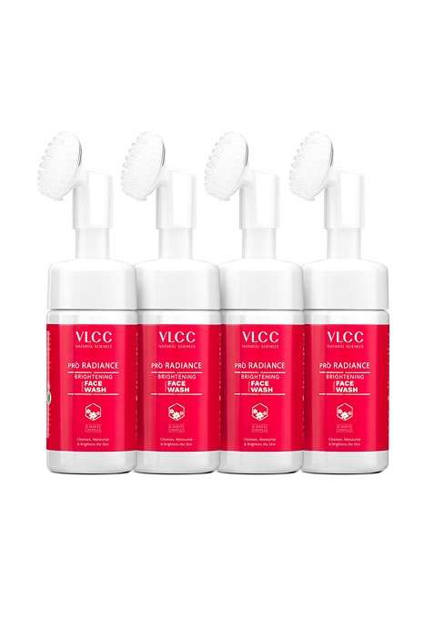 Vlcc Set Of 4 Pro Radiance Brightening Face Wash 100Ml Each