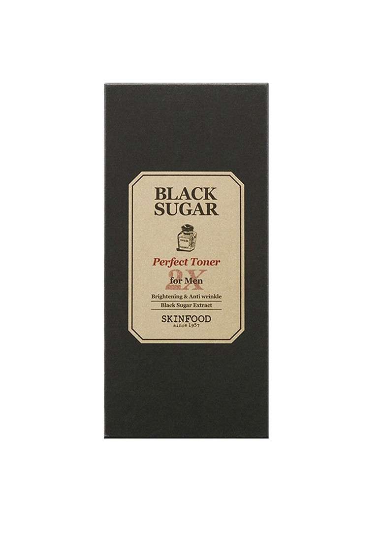 Skinfood Men Set Of Black Sugar Perfect Toner Emulsion - Indya