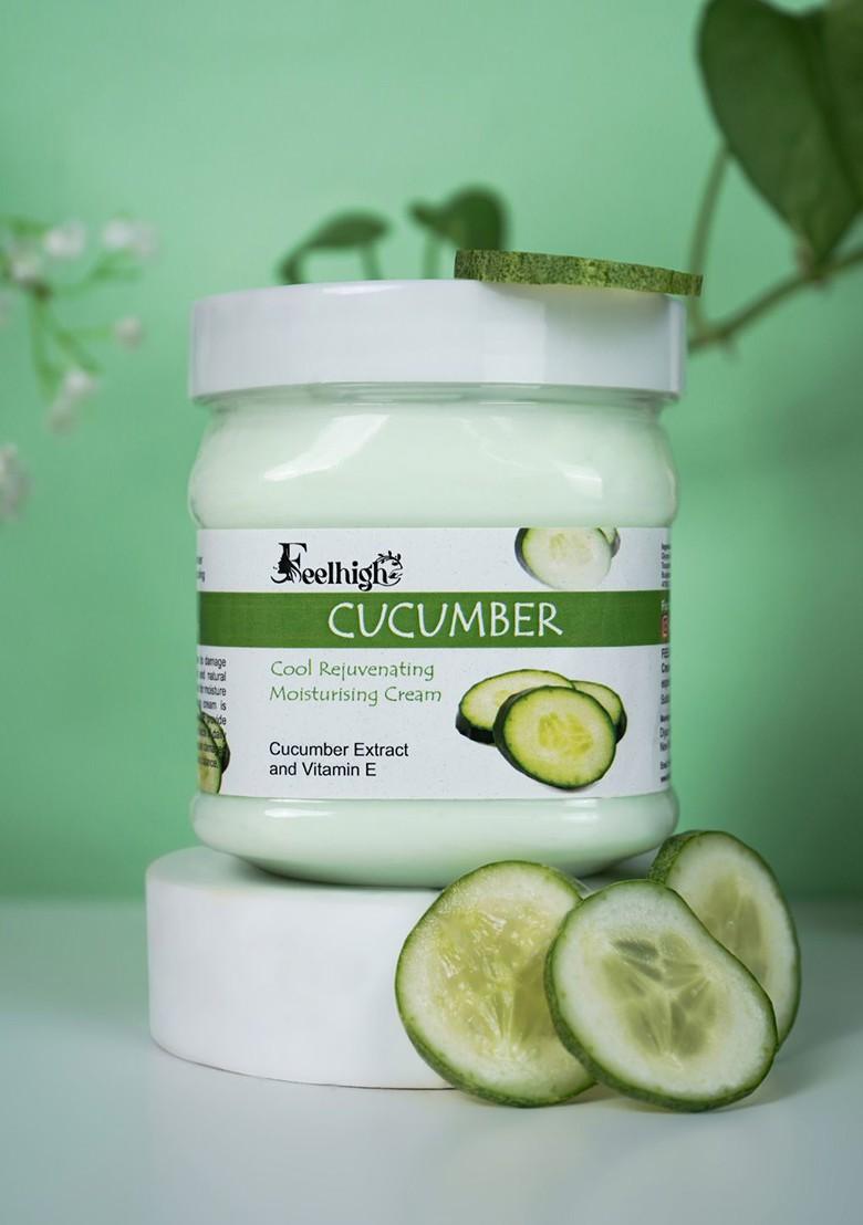 Feelhigh Set Of 4 Cucumber Face Cream Mask Gel Scrub 500Ml Each