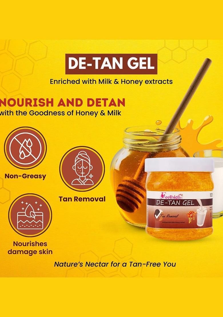 Feelhigh Set Of 4 De Tan Face Cream Mask Gel Scrub 500Ml Each