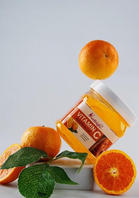 Feelhigh Set Of 4 Vitamin C Face Cream Mask Gel Scrub 500Ml Each