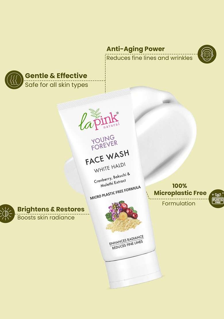La Pink Young Forever 100 Soap Free Face Wash For Fine Lines Pigmentation 100Ml - Indya