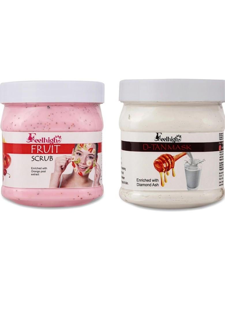 Feelhigh Feel High Face Body Fruit Scrub De Tan Mask