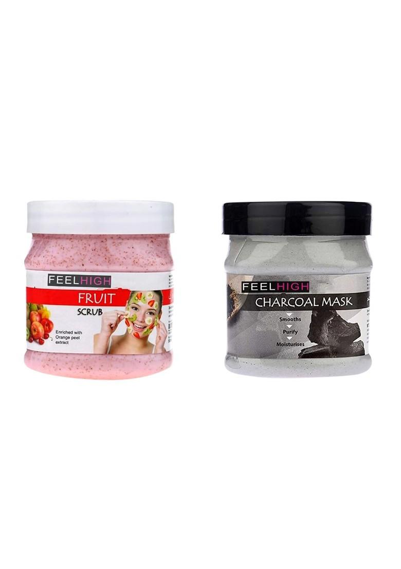 Feelhigh Feel High Face Body Fruit Scrub Charcoal Mask