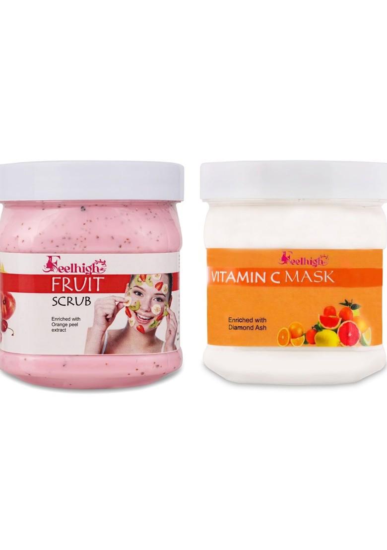 Feelhigh Face Body Fruit Scrub Vitamin C Mask 1000Ml
