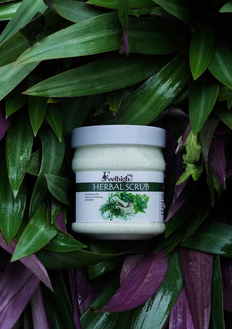 Feelhigh Face Body Aloe Vera Mask 500Ml Herbal Scrub