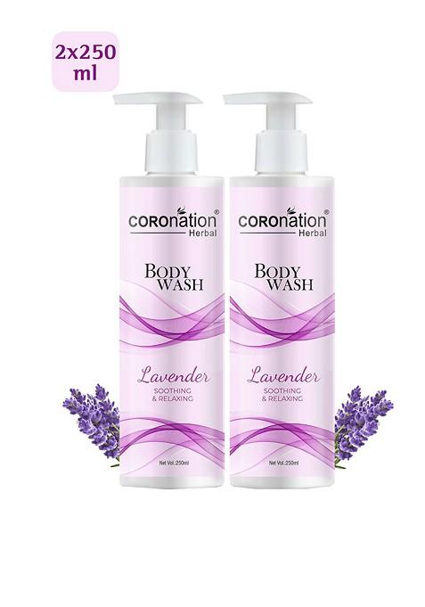 Coronation Herbal Set Of 2 Lavender Body Wash 250Ml Each