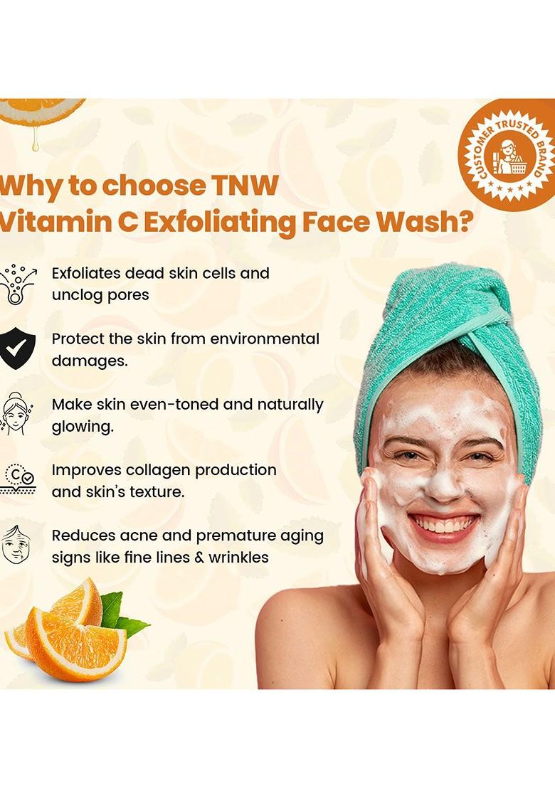 Tnw The Natural Wash Set Of 2 Vitamin C Exfoliating Face Washes 100Ml Each