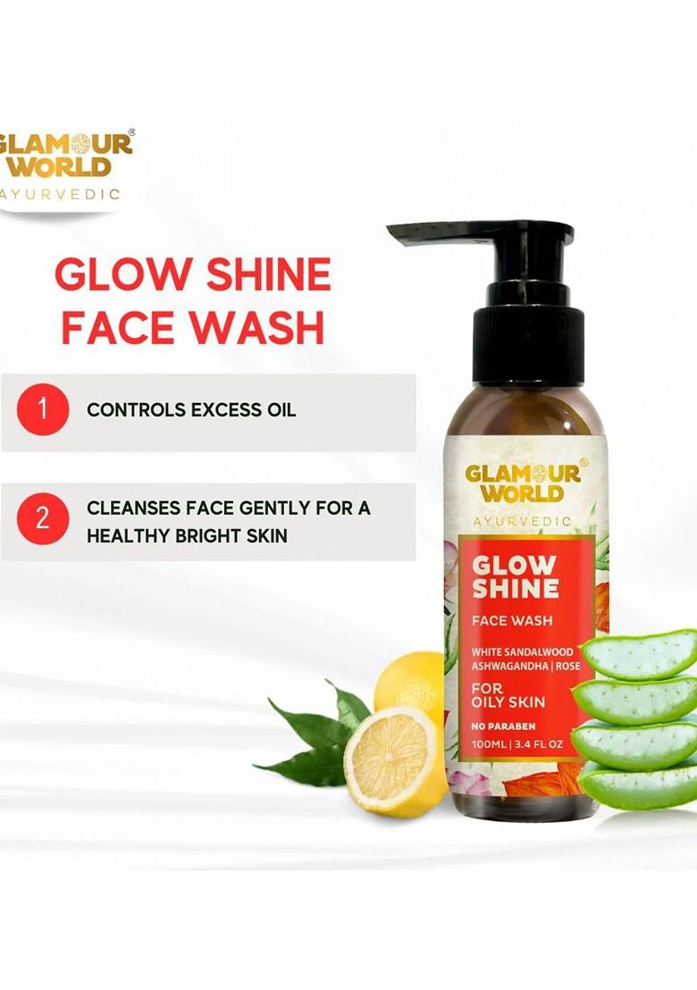 Glamour World Ayurvedic Glow Shine Face Wash 100Ml