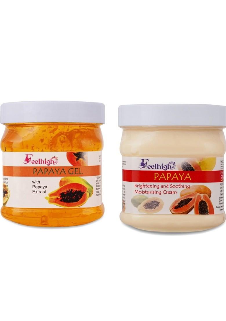 Feelhigh Set Of 2 Papaya Facial Kit 500 Ml Each