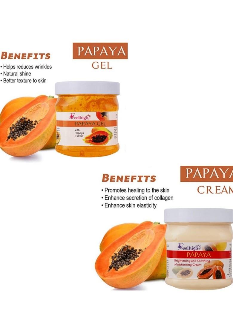 Feelhigh Set Of 2 Papaya Facial Kit 500 Ml Each