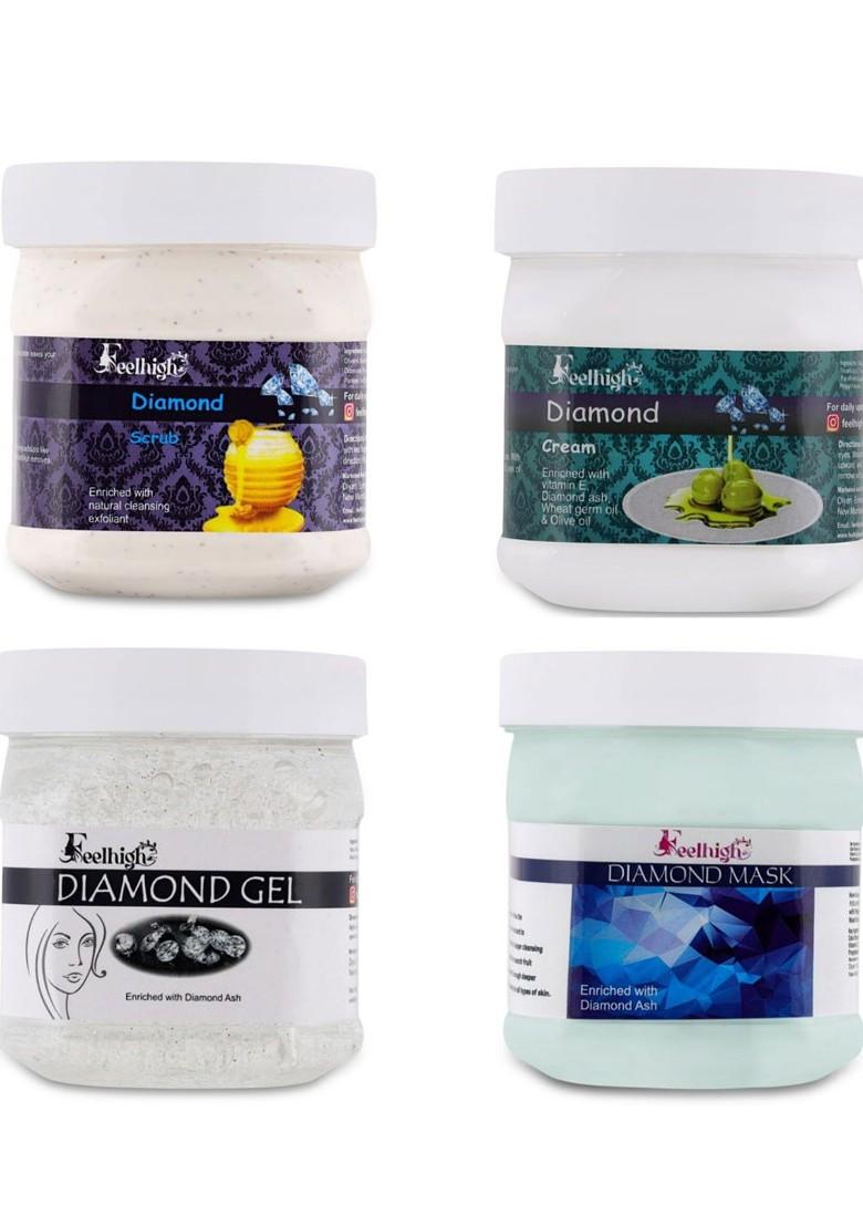 Feelhigh Diamond Facial Kit 500 Ml Each