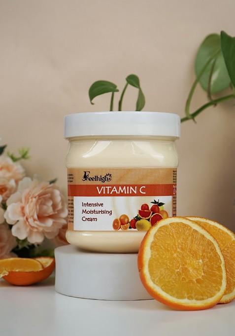 Feelhigh Set Of 4 Vitamin C Scrub Cream Mask Gel Facial Kit 500Ml Each