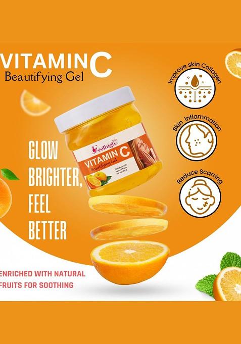 Feelhigh Set Of 4 Vitamin C Scrub Cream Mask Gel Facial Kit 500Ml Each