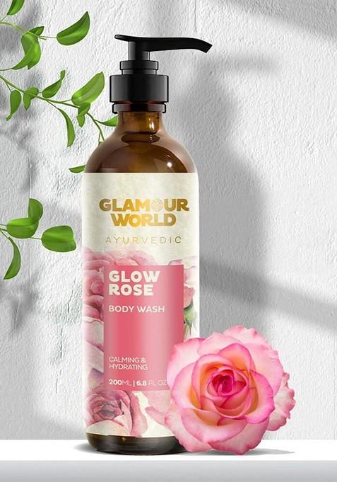 Glamour World Ayurvedic Glow Rose Body Wash 200 Ml