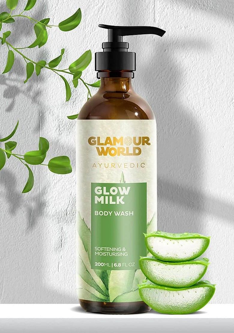 Glamour World Ayurvedic Glow Milk Body Wash 200Ml
