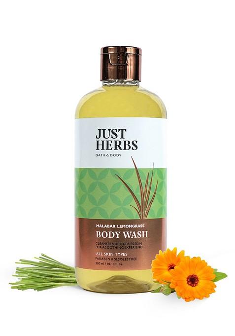 Just Herbs Malabar Lemongrass Shower Gel 300 Ml