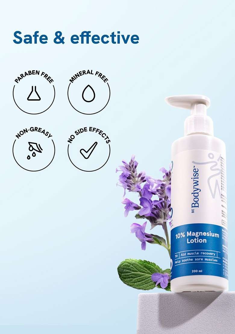 Be Bodywise 10 Magnesium Body Lotion 200Ml - Indya