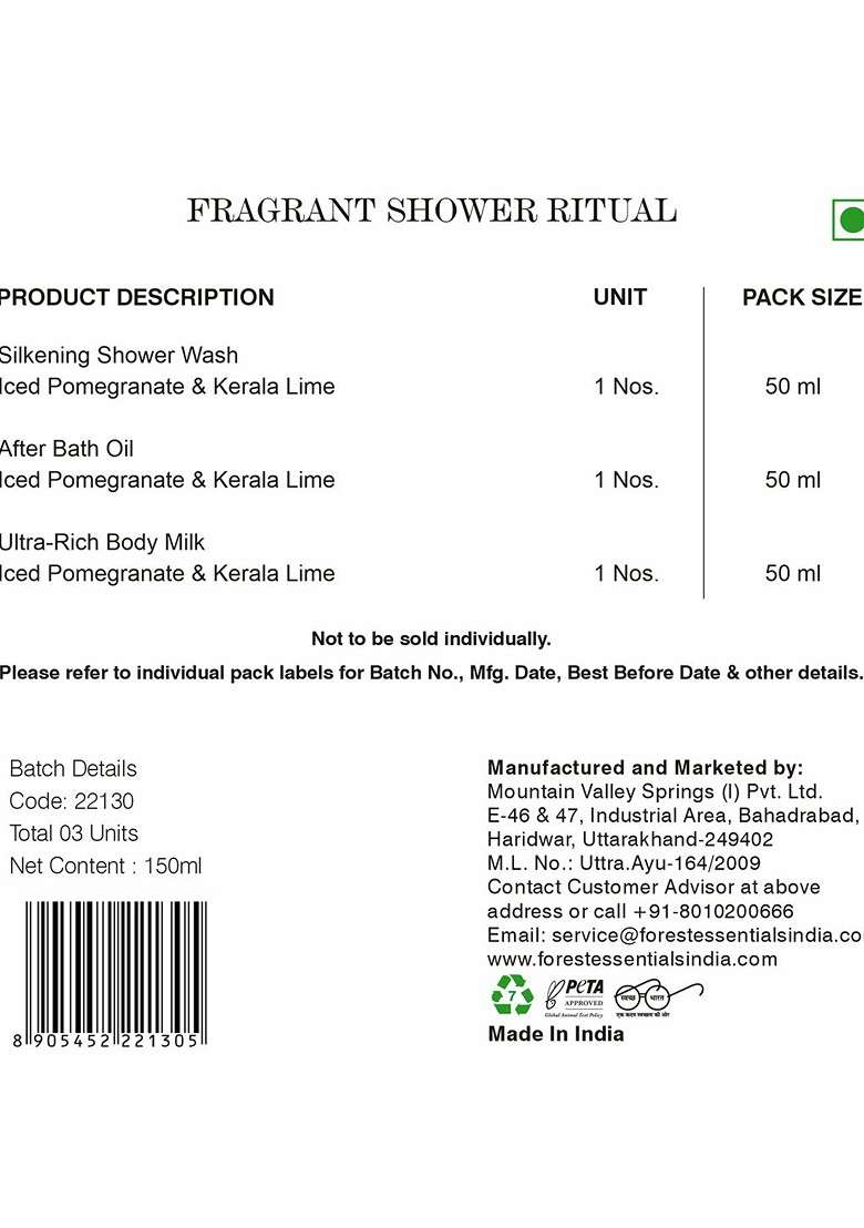 Forest Essentials Roopa Fragrant Shower Ritual Gift Box - Indya