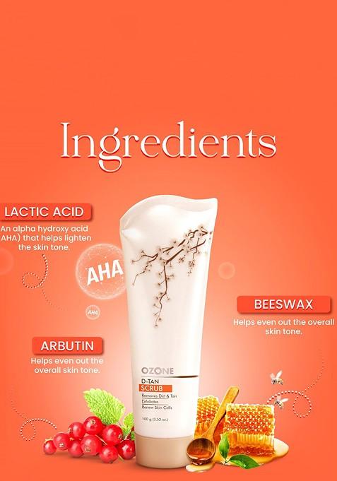 Ozone D Tan Face Scrub 100 G