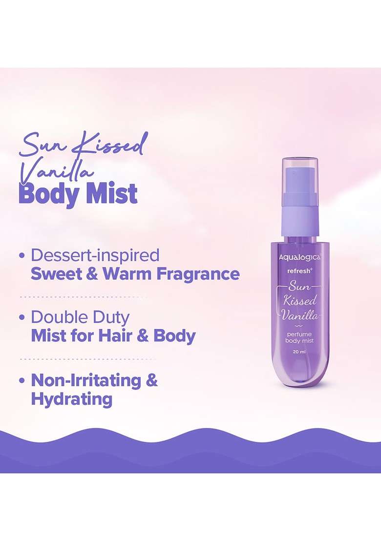 Aqualogica Set Of 3 Perfume Body Mist 20Ml Wash 50Ml Hydra Gel Moisturizer 50G - Indya