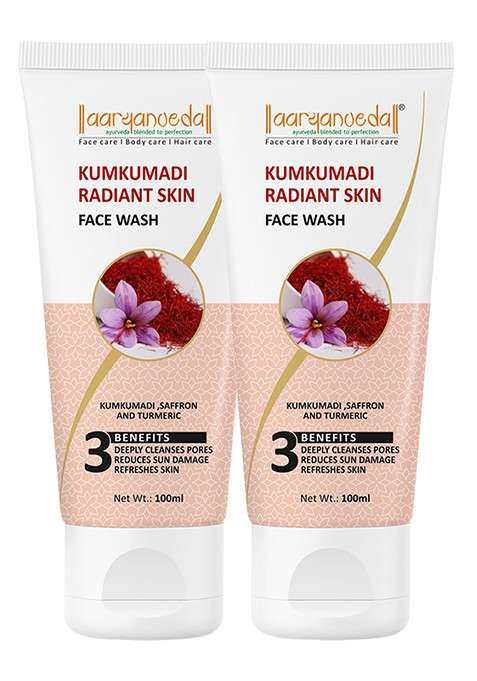 Aryanveda Set Of 2 Kumkumadi Radiant Skin Face Wash 200Ml