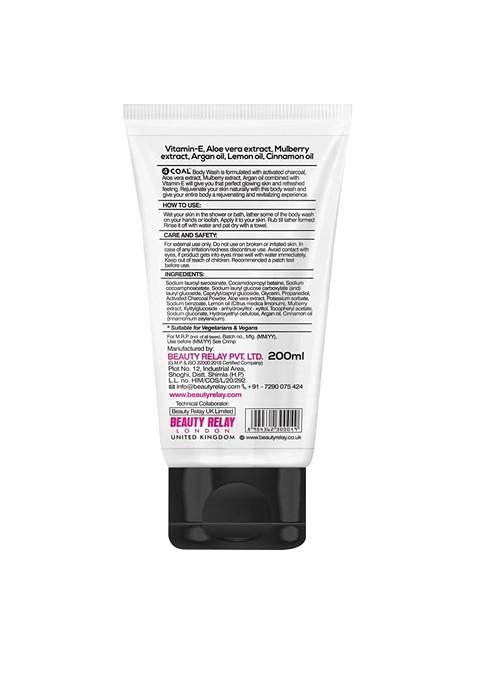 Beautyrelay London 4Coal Activated Charcoal Face Wash Body 200Ml Buy 1 Get Free