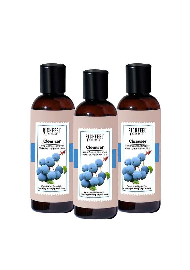 Richfeel Set Of 3 Face Cleanser To Help Deep Cleanse 100 Ml Each - Indya