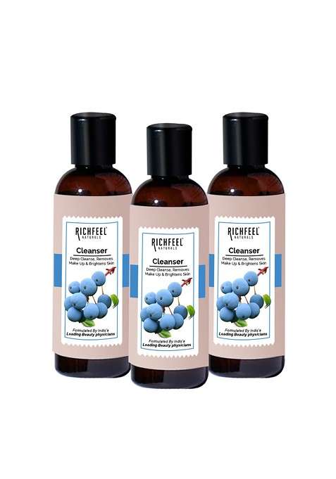 Richfeel Set Of 3 Face Cleanser To Help Deep Cleanse 100 Ml Each