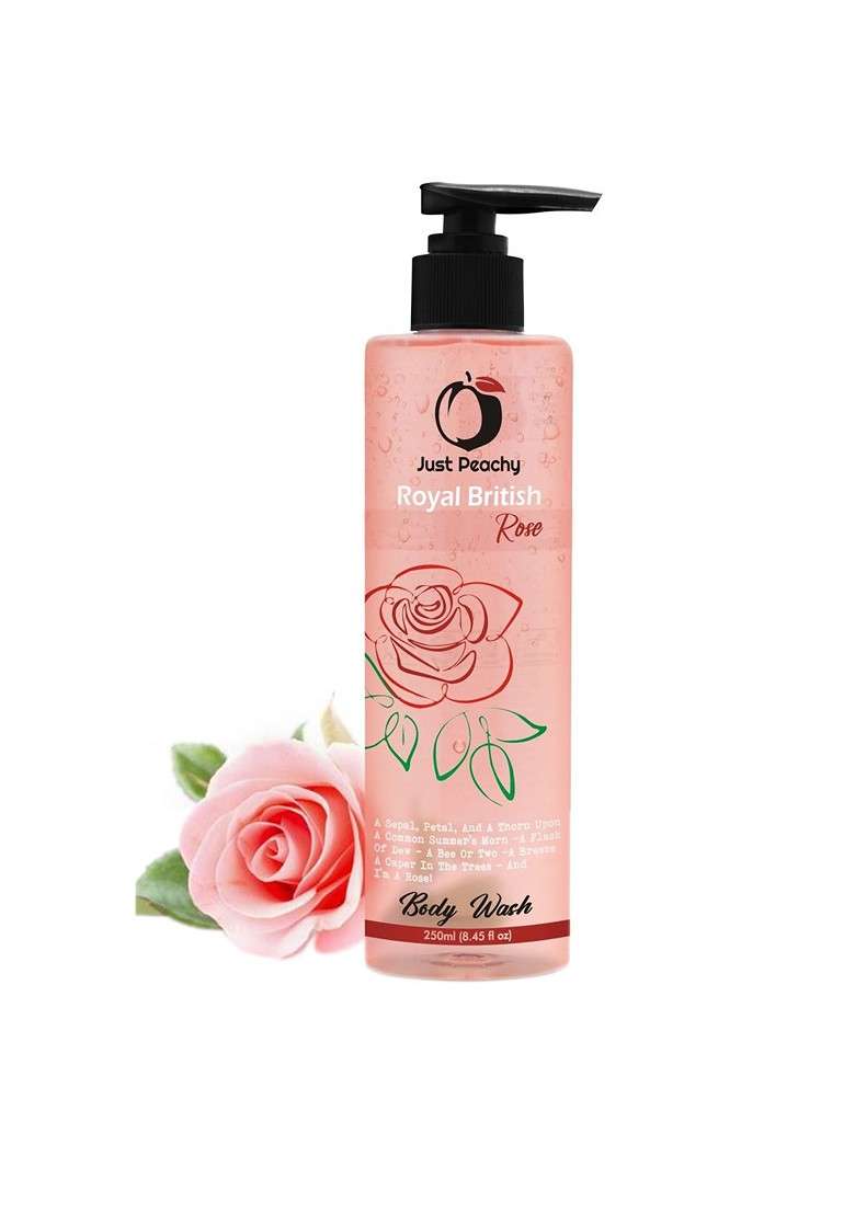 Just Peachy Royal British Rose Body Wash 250Ml - Indya