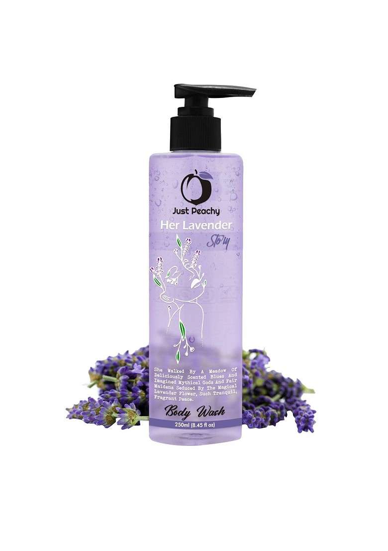 Just Peachy Her Lavender Story Body Wash 250Ml - Indya