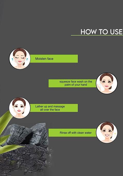 Beautyrelay London 4Coal Activated Charcoal 5 In 1 Face Wash With Argan Oil 175 G