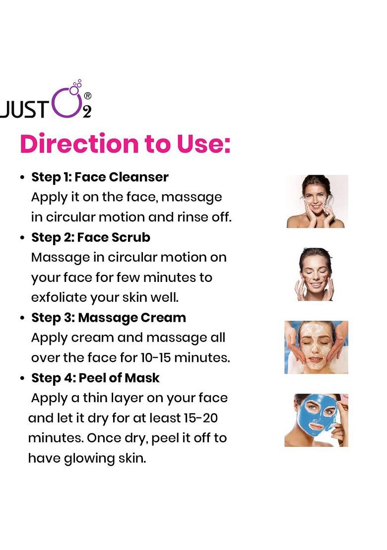 Beautyrelay London Phycocyanin Brightening Glowing Facial Kit With Peel Of Rubber Mask 59G