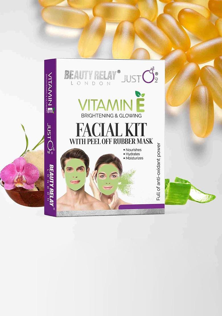Beautyrelay London Vitamin E Facial Kit With Peel Of Rubber Mask 59G