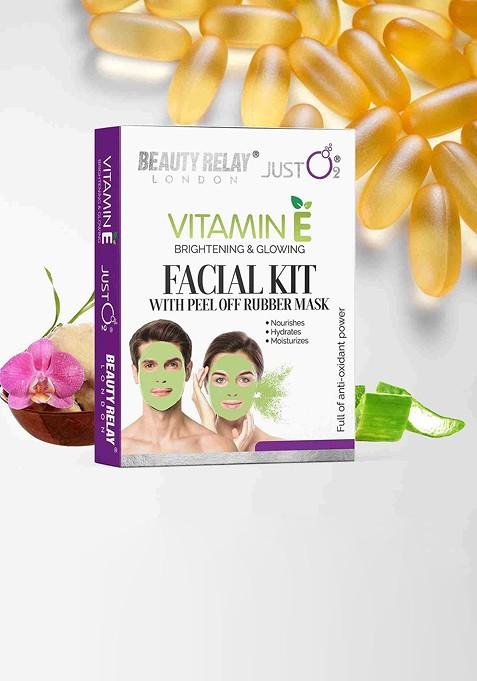 Beautyrelay London Vitamin E Facial Kit With Peel Of Rubber Mask 59G
