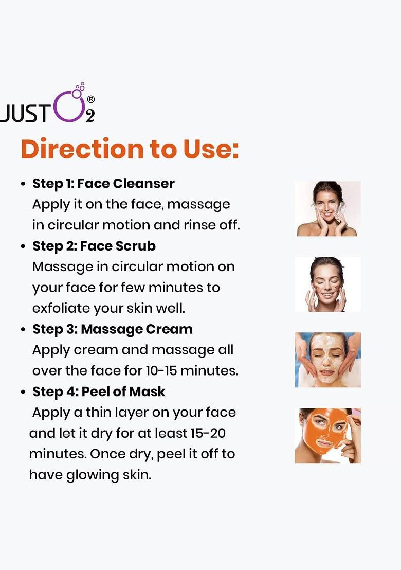 Beautyrelay London Orange Vitamin C Brightening Glowing Facial Kit