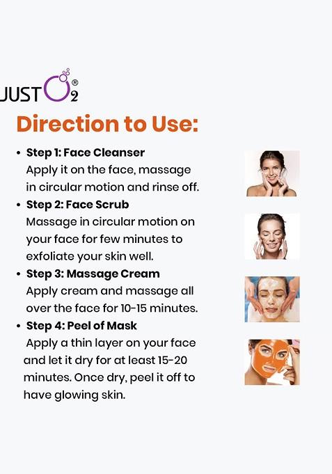 Beautyrelay London Orange Vitamin C Brightening Glowing Facial Kit