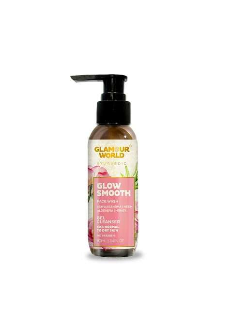 Glamour World Ayurvedic Glow Smooth Face Wash With Aloe Vera 100 Ml