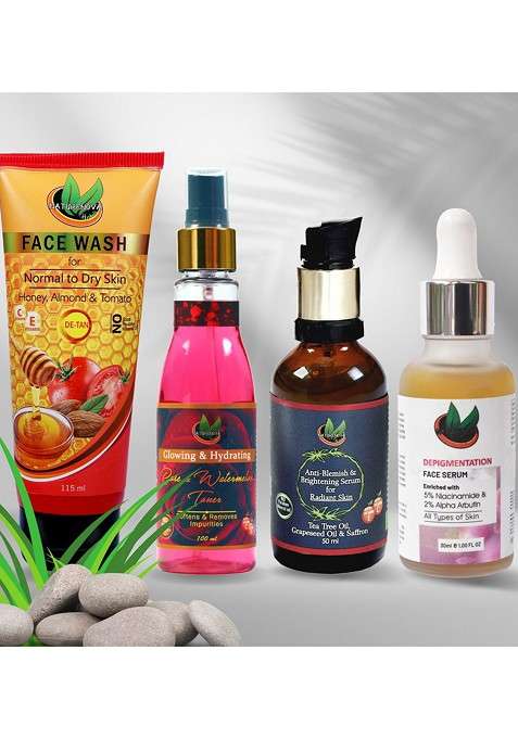 Naturenova Herbals De Tan Face Wash Toner 2 Serums