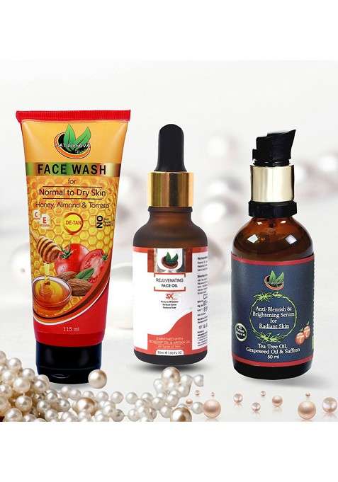 Naturenova Herbals Set Of De Tan Face Wash Toner Serum