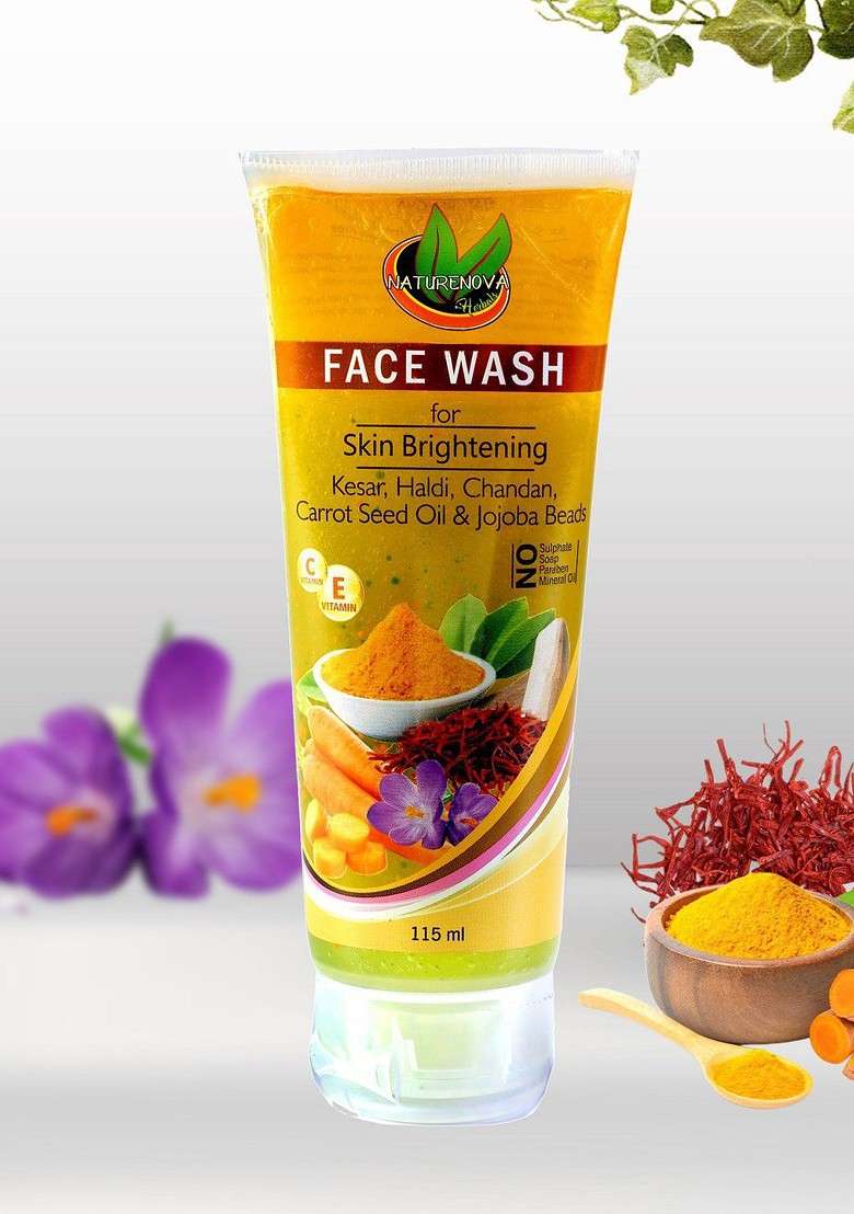 Naturenova Herbals Skin Brightening Face Wash Oil Serum 195Ml - Indya