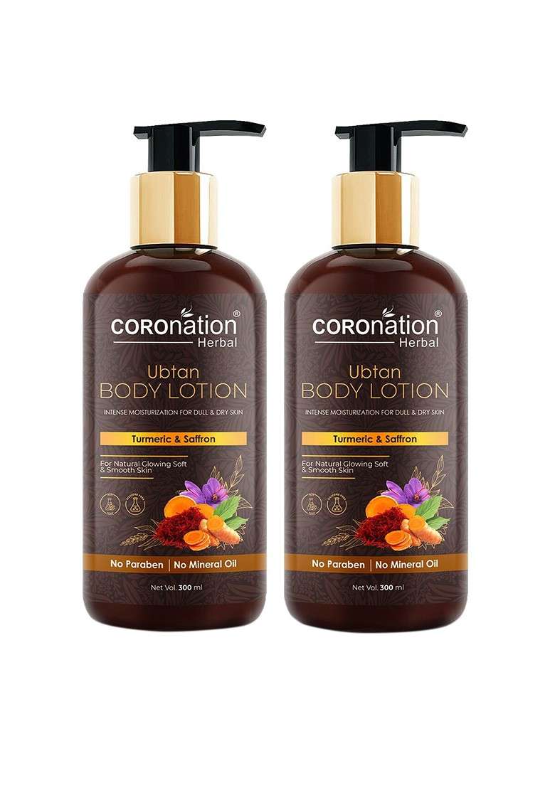 Coronation Herbal Set Of 2 Ubtan Body Lotion 600Ml - Indya