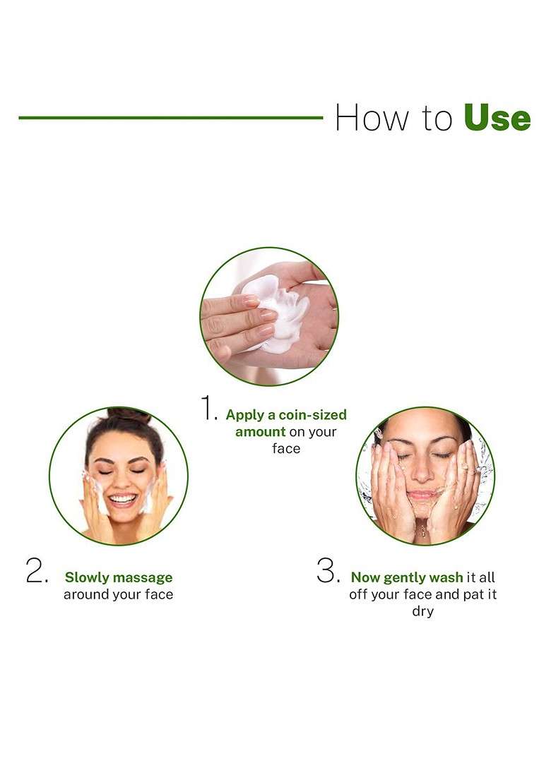 Love Earth Charcoal Tea Tree Face Wash For Acne Sensitive Skin 100Ml - Indya