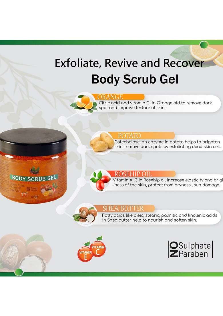 Naturenova Herbals Body Wash Scrub Oil - Indya