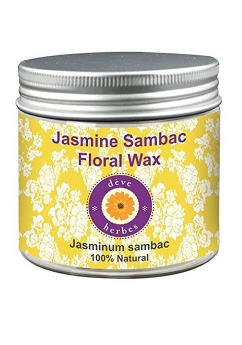 Deve Herbes Pure Jasmine Sambac Floral Wax 100 Natural Therapeutic Grade 50G